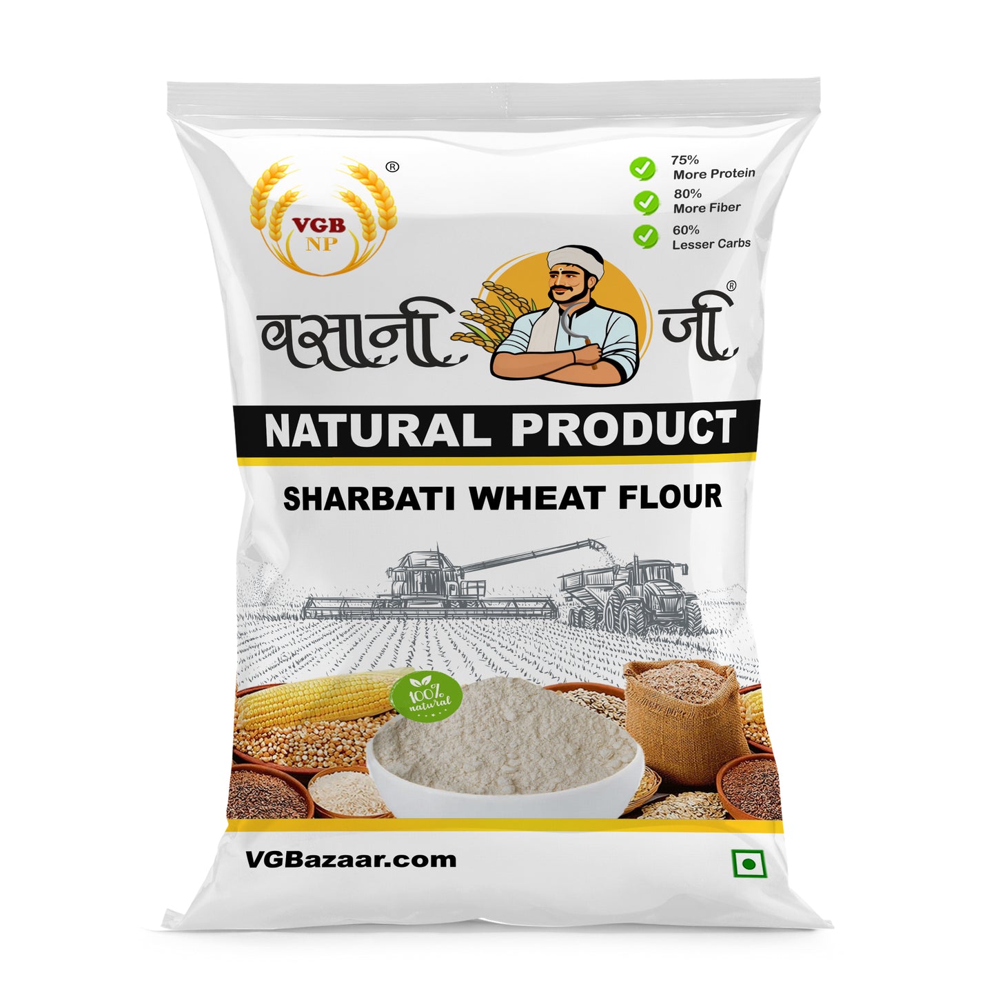 Vasani-G Sharvati Wheat Flour ( Gehoo ka atta)